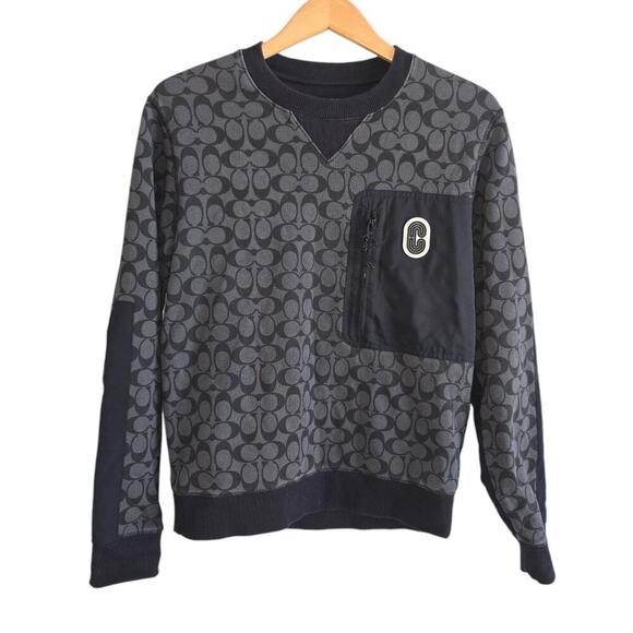 Coach Signature Crewneck Sweatshirt - Picture 1 of 11